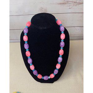 Vintage Pastel Multi-Color  Necklace ~ 50's - 60's